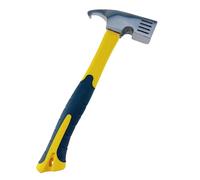 MEETOZ Multifunction Camping Mallet Hammer for Tent Pegs, Multifunction Outdoor Tent Stake Peg Mallet, Carbon Steel Head Puller with Four Corners, Camping Hammer (Yellow Black)