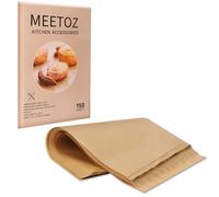 MEETOZ Parchment Paper Baking Sheets, 12 x 8 in, Precut Non-Stick Parchment Sheets for Baking, Grilling, Air Fryer, Steaming, and More (Unbleached) - Perfect for BBQ, Picnic, Festival, Bread, 150PCS