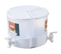 MEETOZ Rotating Large Capacityre Frigerator Cold Kettle,Aguas Frescas Vitrolero Plastic Water Container,Great for Sun Tea, Iced Tea, Juice, Beer, Wine and Liquor
