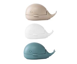 MEETOZ Silicone Washing Brush 3Pcs Creative Little Whale, Fingernail Scrub, Toe Cleaning With Handle Grip for Clothes Shoes Foot Scrubber