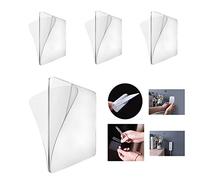 MeetRade Double Sided Adhesive Tape Sticky adhesive Clear Heavy Duty Glue Sheet Waterproof Acrylic Super Strong Mounting Tape For Hooks Hangers Suction Cup(20PCS, 9X9CM)