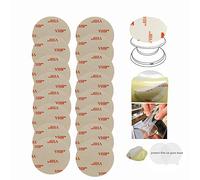 MeetRade Super Strong Replacement adhesive 3-M Adhesives For Expanding Stand And Grip Sticky Pads Disc For Cell Phone Stand Mount Holder Car Magnet Mount Hooks (16p)