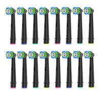 MeetSmile 16pcs Precision Toothbrush Heads Compatible with Oral B Electric Toothbrushes, Black