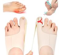 MEETTIKEY 1 Pair Bunion Corrector, Adjustable Bunion Protector Bunion Corrector Big toe straightener for Men and Women Day Night Time Bunion Relief Ultra Thin (M)