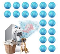 Meetue 20PCS Pet Hair Remover for Laundry, Reusable Lint Catcher for Washing Machine, Effective Cat Dog Laundry Pet Hair Catcher for Clothes, Sheets, Towels, Fleece Blankets, They Don’t Damage Fabric