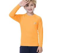 MEETWEE Boy Rash Vest Long Short Sleeve Guard Kids Swimming Shirt Top UPF 50+ UV Sun Protection Quick Drying