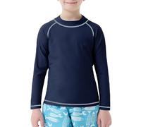 MEETWEE Boy's Swimsuit Rash Vest Swimming Shirts for Boys Long/Short Sleeve UPF 50+ Sun Protection Rash Guard 5-15 Years