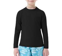 MEETWEE Boy's Swimsuit Rash Vest Swimming Shirts for Boys Long/Short Sleeve UPF 50+ Sun Protection Rash Guard 5-15 Years