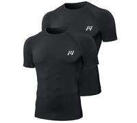 MEETWEE Compression Shirt Men's, Short/Long Sleeve Functional Men's Sports Shirt for Running Jogging Sports Gym
