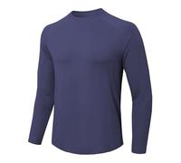 MEETWEE Herren Langarm T-Shirt, Herren Langarm Strickoberteile Feuchtigkeitsableitend Rundhalsshirts Komfort Casual Base Layer Tops