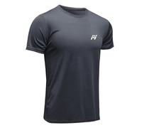 MEETWEE Men’s Sport T-Shirt, Breathable Cool Dry Mesh Base Layer Tops Short Sleeve Running Top Gym Shirt (Grey, XL)