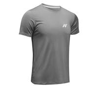 MEETWEE Men’s Sport T-Shirt, Breathable Cool Dry Mesh Base Layer Tops Short Sleeve Running Top Gym Shirt Light Grey
