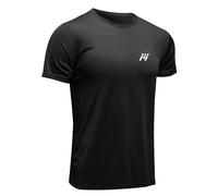 MEETWEE Men’s Sport T-Shirt, Breathable Cool Dry Mesh Base Layer Tops Short Sleeve Running Top Gym Shirt Black