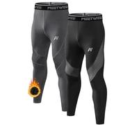 MEETWEE Men’s Thermal Underwear Long Johns, Winter Thermal Leggings Warm Compression Tights Base Layer Bottom Sports Pants Trousers Running Skiing Trainning