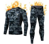 MEETWEE Men’s Thermal Underwear Set, Winter Long Sleeve Base Layer Quick Dry Long Johns Compression Suit for Workout Skiing Running Hiking