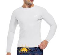 MEETWEE Men Swimming Shirt UV Swim Top Short/Long Sleeve UPF 50+ Rash Guard Vest T-Shirt Sun Protection Surfing Diving