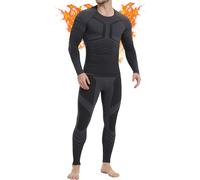 MEETWEE Men Thermal Underwear Sets, Long Sleeve Base Layer Compression Sets, Lo