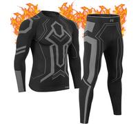 MEETWEE Men Thermal Underwear Sets, Long Sleeve Base Layer Compression Sets, Lo