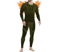 MEETWEE Men Thermal Underwear Sets, Long Sleeve Base Layer Compression Sets, Lo