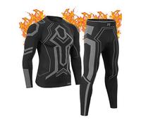 MEETWEE Men Thermal Underwear Sets, Long Sleeve Base Layer Compression Sets, Long John, Tops & Bottom Suit, Quick Dry Winter Skiing Running