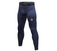 MEETWEE Mens Compression Leggings, Running Tights Cool Dry Base Layer Bottom Sports Pants for Workout Training Jogging
