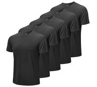 MEETWEE Men Sport Shirt 5Pcs Short Sleeve Running Tops Quick Dry Breathable Gym T-Shirt Workout