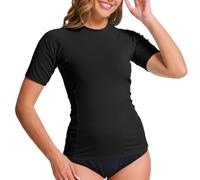 MEETWEE Short & Long Women's Surf Rash Guard Sun Protection Swimsuit UV Protection Shirt UPF 50+ Short-Sleeve Swim Top Quick-Drying Swimming Sun Protection Shirt for Water Sports