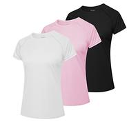 MEETWEE Swim Shirts for Women, Short Sleeve T Shirt Athletic Casual Tops Quick Dry UPF 50+ Running Surfing Workout Yoga Sun Tee Shirts