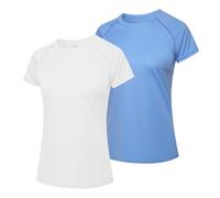 MEETWEE Swim Shirts for Women, Short Sleeve T Shirt Athletic Casual Tops Quick Dry UPF 50+ Running Surfing Workout Yoga Sun Tee Shirts