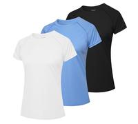 MEETWEE Swim Shirts for Women, Short Sleeve T Shirt Athletic Casual Tops Quick Dry UPF 50+ Running Surfing Workout Yoga Sun Tee Shirts