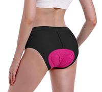 MEETWEE Women's Cycling Shorts with 4D High Elastic Foam, Breathable Quick-Drying Bike Underwear, Cycling Shorts Black, Size XL, Color Black