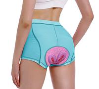 MEETWEE Women's Cycling Underwear, Shorts Cycling Shorts with 4D High Elastic Foam, Breathable Quick-Drying Bike Underwear, Cycling Shorts Blue-pink