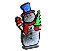 MEETYAMOR Christmas Decorations Indoor, Snowman Infinity Mirror Tunnel Light for Christmas Decor, Night Lights with Endless Extension for Home Mantel Table Centerpiece Lamp Xmas Decorations