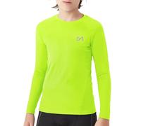 MEETYOO Boy Long Sleeve Compression Shirt, Base Layer Top Kids Junior Youth, Quick Dry Breathable Sports Football Running Tights Yellow