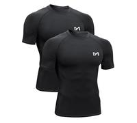 MEETYOO Compression Shirt Men,Functional Shirt Short Sleeve Fitness Shirt Men Sports Shirt Breathable Running Shirt for Running Jogging Sports Shirt Gym