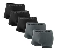 MEETYOO Men Boxer Shorts Underwear Trunk Briefs Sport Moisture Wicking Breathable Compression Tights Quick Dry Base Layer Bottom