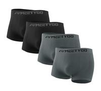 MEETYOO Men Boxer Shorts Underwear Trunk Briefs Sport Moisture Wicking Breathable Compression Tights Quick Dry Base Layer Bottom