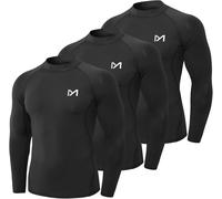 MEETYOO Men’s Compression Base Layer, Men Top Long Sleeve T-Shirt Sports Gear