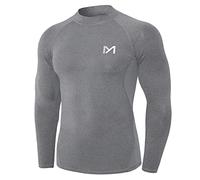 MEETYOO Men’s Compression Base Layer, Men Top Long Sleeve T-Shirt Sports Gear Fitness Tights for Running Gym Workout