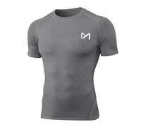 MEETYOO Men’s Compression Base Layer, Men Top Long Sleeve T-Shirt Sports Gear Fitness Tights for Running Gym Workout
