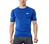 MEETYOO Men’s Compression Base Layer, Men Top Long Sleeve T-Shirt Sports Gear Fitness Tights for Running Gym Workout
