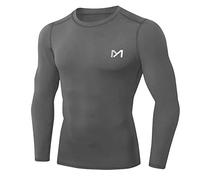 MEETYOO Men’s Compression Tops, Base Layer Shirt Long Sleeve T-Shirt Gym Top for Running Fitness Sport