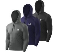 MEETYOO Men’s Running Tops, Sport Shirt Long Sleeve T-shirt Gym Tee for Fitne