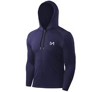 MEETYOO Men’s Running Tops, Sport Shirt Long Sleeve T-Shirt Gym Tee for Fitness Workout Jogging Blue