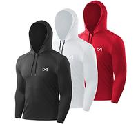 MEETYOO Men’s Running Tops, Sport Shirt Long Sleeve T-shirt Gym Tee for Fitness Workout Jogging