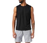 MEETYOO Men’s Sleeveless Quick Dry Tank T Shirt Vest Top for Running Gym Sport Fitness, Black, L
