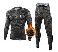 MEETYOO Men’s Thermal Underwear Set, Wicking Long Johns Quick Dry Base Layer Sport Compression Suit for Workout Skiing Running Hiking