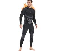 MEETYOO Men’s Thermal Underwear Set, Wicking Long Johns Quick Dry Base Layer Sport Compression Suit for Workout Skiing Running Hiking