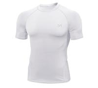 MEETYOO Men's Compression Shirt, Base Layer Top Long/Short Sleeve T-Shirt Sports Gear Fitness Tights for Running Gym Workout