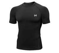 MEETYOO Men's Compression Shirt, Base Layer Top Long/Short Sleeve T-Shirt Sports Gear Fitness Tights for Running Gym Workout